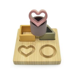 China Silicone Block Educational Preschool Toddler Toys With Circle Bead on sale