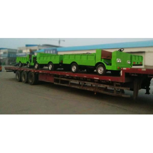 Lithium Battery Operated Electric Cargo Vehicle With Loading Platform And Foldable Guardrail