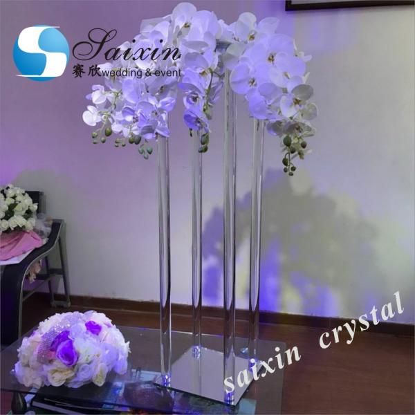 Floor Metal And Crystal Candelabra 9 Arm 6 Arm 3M Led Crystal Chandeliers Wedding Stages