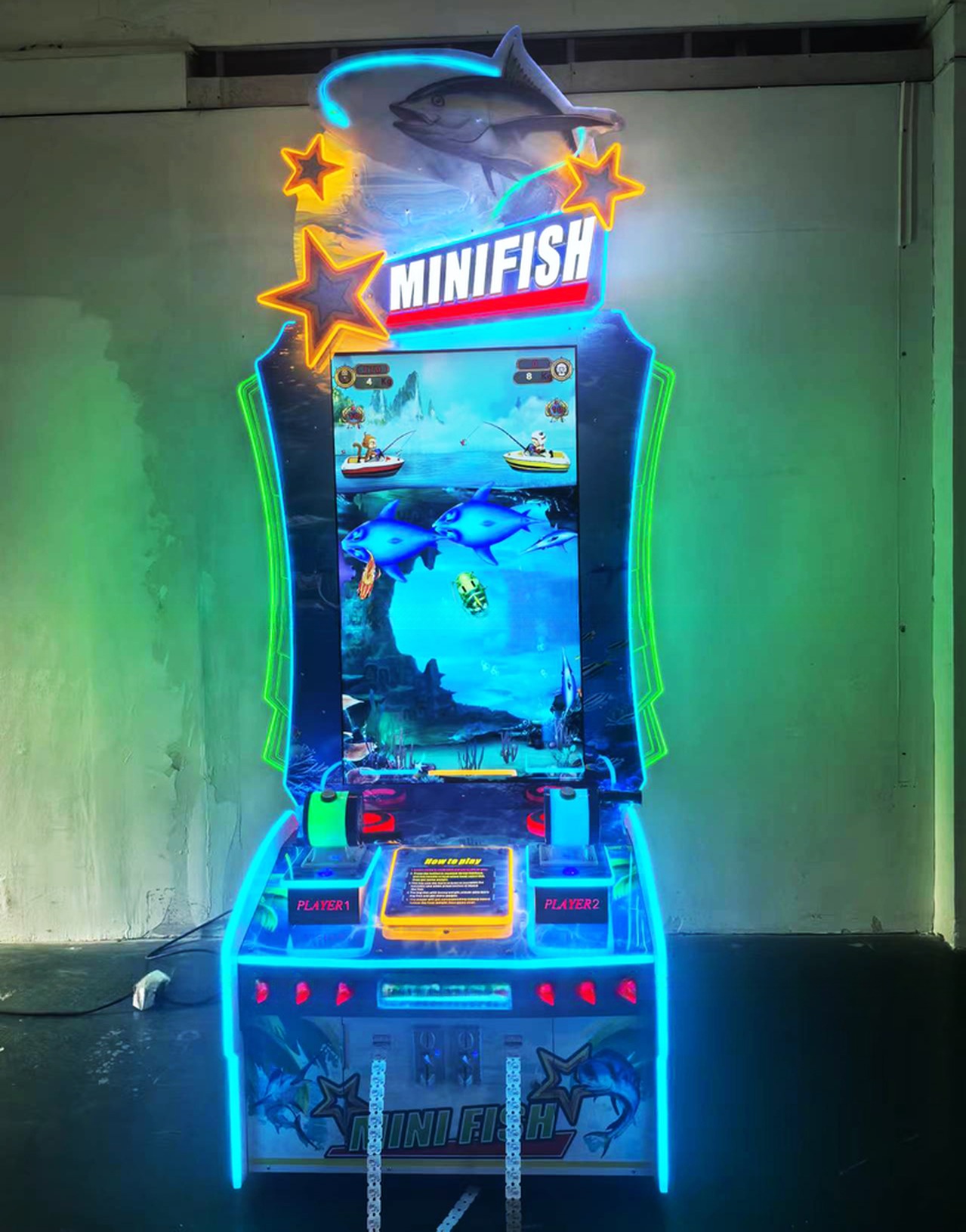 Interactive Go Fishing Arcade Game Machine Lottery Redemption Game Machine