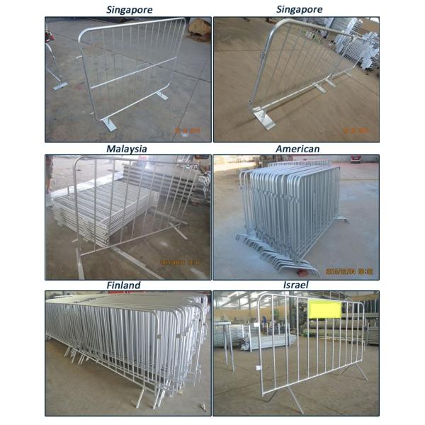 galvanized powder painted concert crowd control barrier