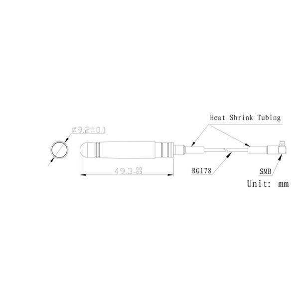 Directional GSM WiFi Antenna With IPEX UFL Connector Rubber Duck TOP-GSM17