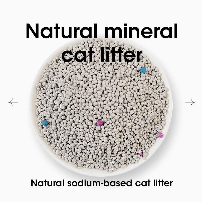 Highly Absorbent Bentonite Cat Sand Natural Spherical Bentonite Cat Litter