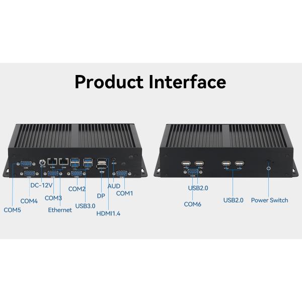 DDR4 32GB Industrial PC Intel Core i7 10510U Dual LAN SATA SSD Mini PC WiFi