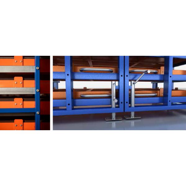 Roll Out Metal Structure Rack Heavy Duty Manual Horizontal Sheet Metal Storage Rack Industrial Use