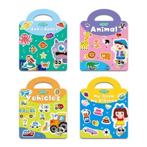 China Colorful Children'S Reusable Sticker Book To Enhance Creativity Imagination wholesale