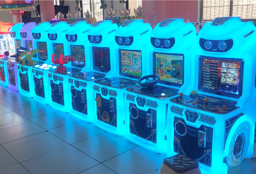 Children's Button Game Arcade Machine Video Game Machine Amusement Park
