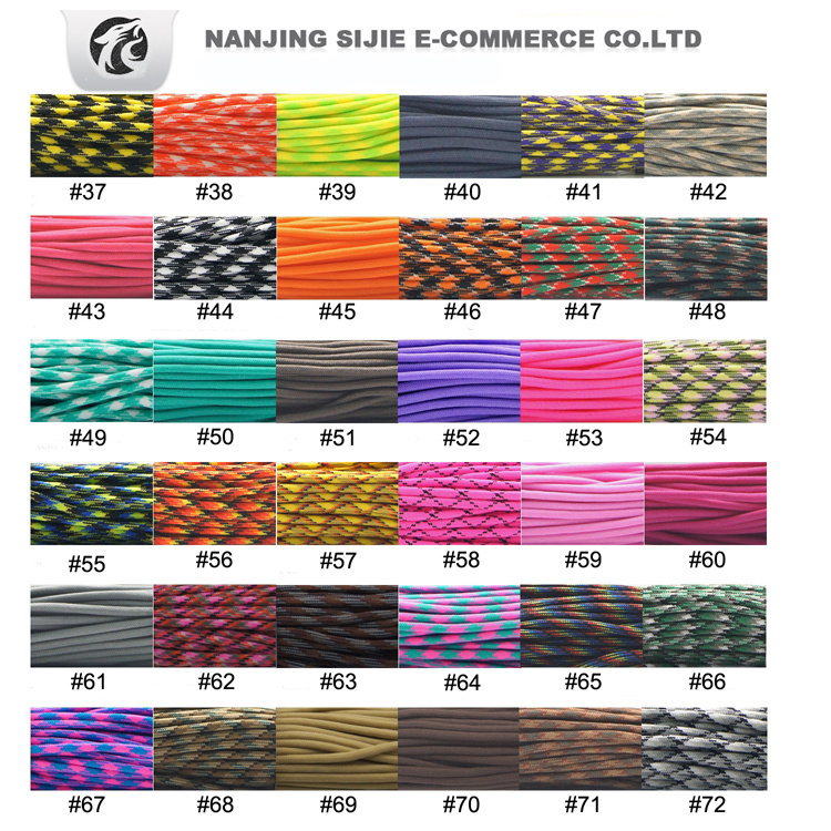 550lb Paracord Cord Parachute Cord Rope Typeiii 7 Strand Nylon Cord