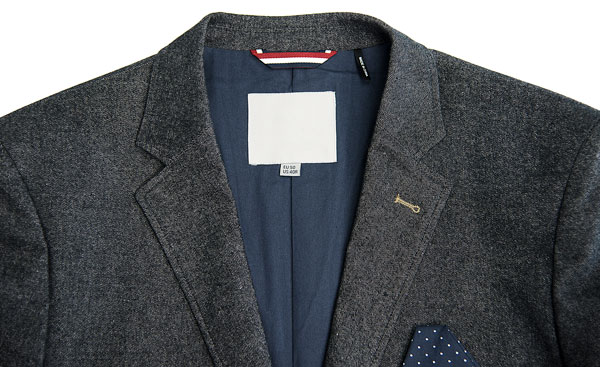 Deep Grey Mens Casual Blazer Jacket Worsted Business Button Fly Pant Closure Type