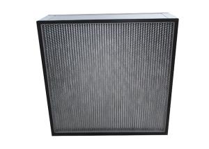 China Fiberglass Deep Pleat Air Filter Replacement HEPA Panel Filter For Clean Room wholesale
