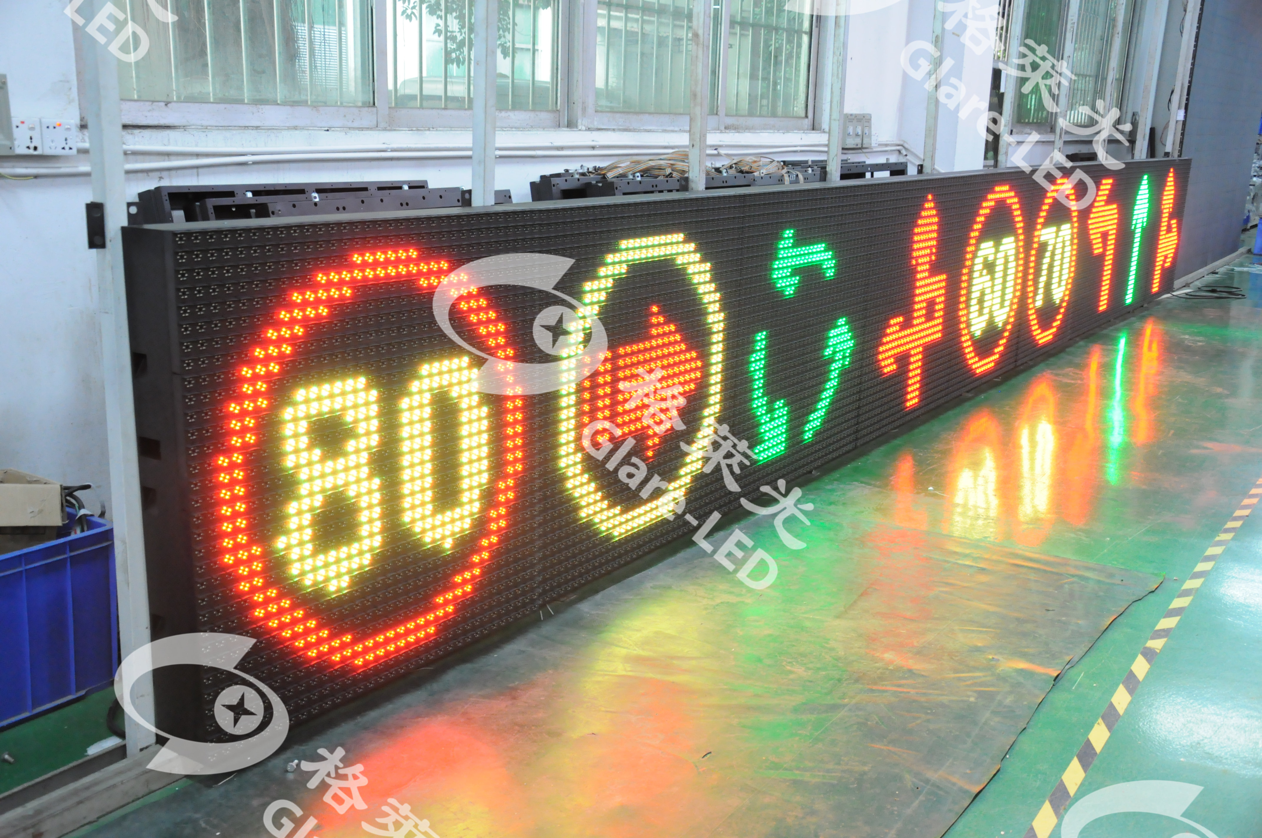 HUB40 Port P20 Dip347 2r1g Dual Color Led Module 320x160 Led Panel For Traffic Screen