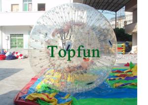 China PVC Clear Inflatable Zorb Ball / Inflatable Human Hamster Ball For Inflatable Zorb Ramp wholesale