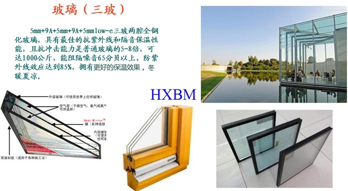 Anodized 12A 5mm Triple Glass Pine Wood Windows Heat Insulation