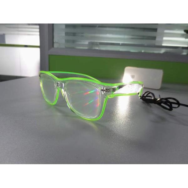 Flash Lighting El Wire Glasses With Hand Or Sound Control Rohs CE
