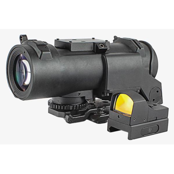 Metal 4 X3 2F Air Riflescope Tactical Hunting Scope Red Illuminated With Detachable Mini Red Dot Sight