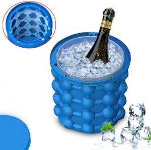 OD 13cm Dual Cavity Silicone Ice Bucket For Champagne Cooling