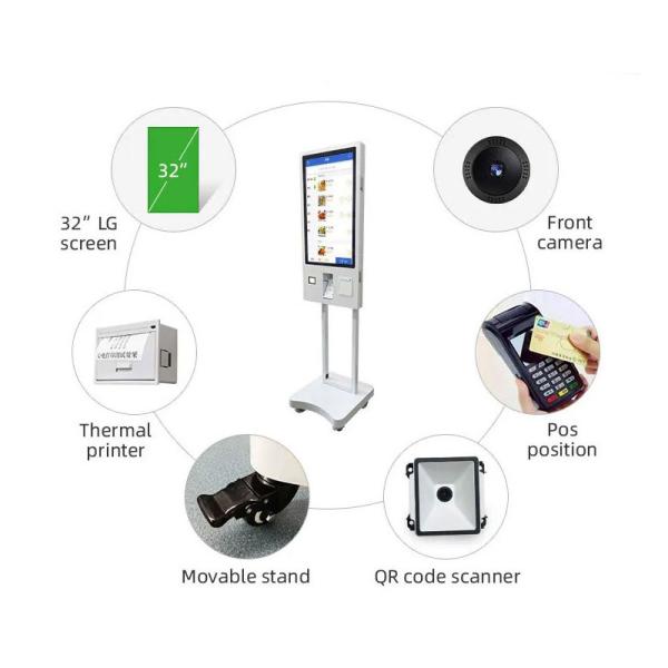 Slef service kiosk with Android Solution RK3288 15.6 Inch Display Size enterprise self service kiosk