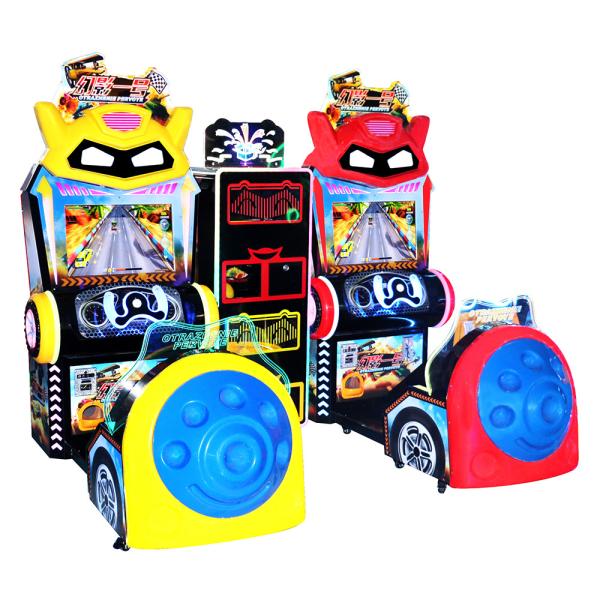 Quality 3D Simulator Car Racing Game Machine / Car Racing Arcade Machine 400W for sale