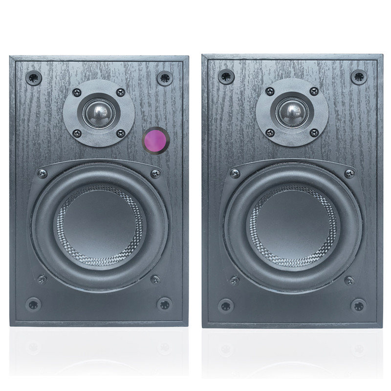 Powered Bookshelf Speakers With Amplifier For Turntable TV PC Bluetooth 5 RCA And Aux