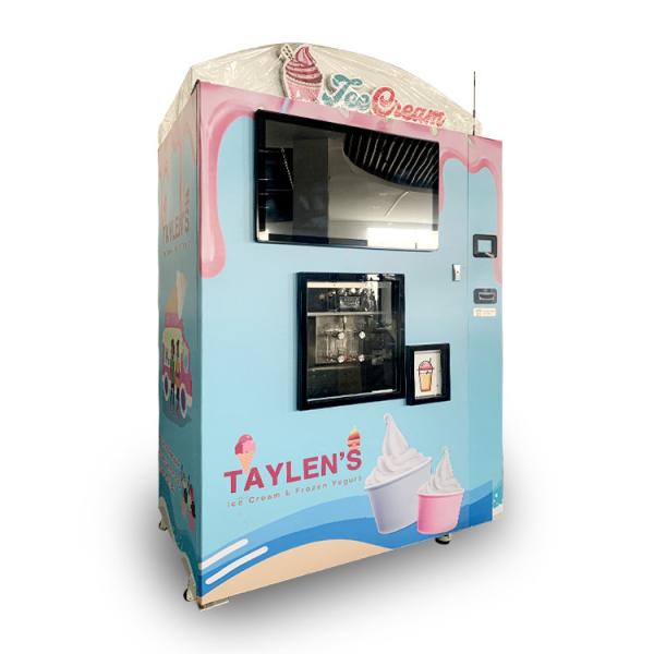 Quality LCD Screen Softy  Vending Machine Profitable  With 20 Liter Tank for sale
