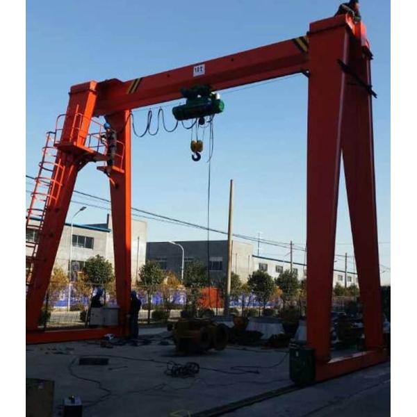 Remote Control Overhead Gantry Crane Adjustable Lifting Height With High Efficiency