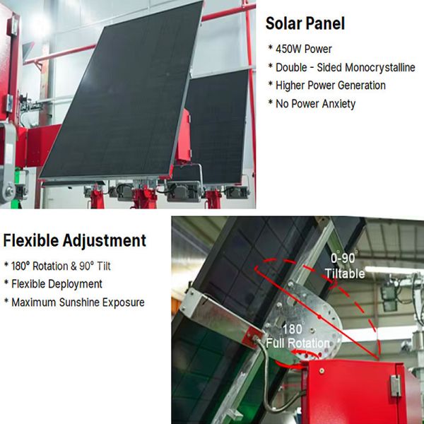 Easy Relocation Solar Light Tower Reliable Lightingsolution Accident Scenes Mobile Lighting Towers