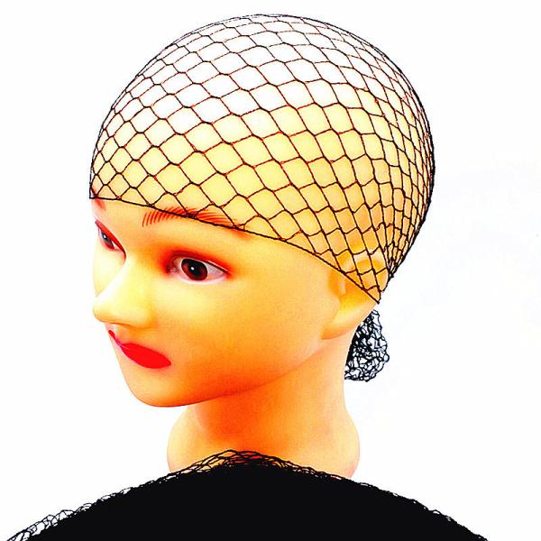 Quality 100pcs Black Hair Net Invisible Elastic Edge Mesh for sale
