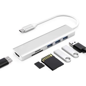 China Integrated USB C Hub 10gbps HDMI USB A Card Reader Data Transfer Speed wholesale