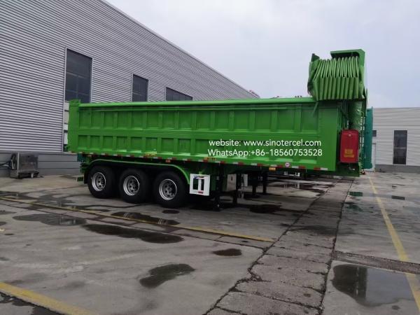 3 Axle Front Hydraulic Lift Semi Dump 24CBM High Efficiency Unloading With A