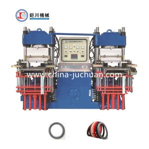 China Automatic Rubber Press Vacuum Compression Moulding Machine To Make Steering Wheel Cover Inner Rubber Ring wholesale