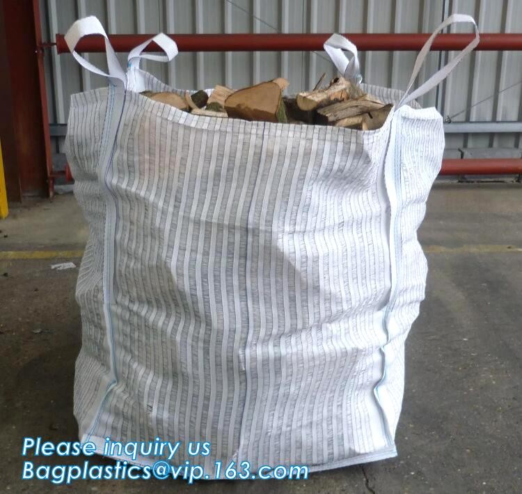 customizable PP u-panel baffle big bag /coated white woven PP jumbo bag/ventilated 4 panel baffle bag/all colors availab