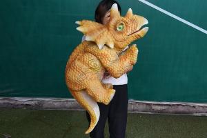 China Light Realistic Dinosaur Puppet , Customized Realistic Dinosaur Hand Puppet wholesale