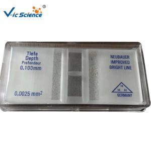 China Ultra Clear Glass Cell Counting Chamber Neubauer Counting Chamber Without Bright Line wholesale