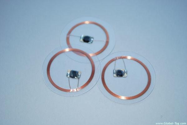 Quality Small Size Passive Rfid Coin Tag , Adhesive Nfc Smart Rfid Token Tag for sale