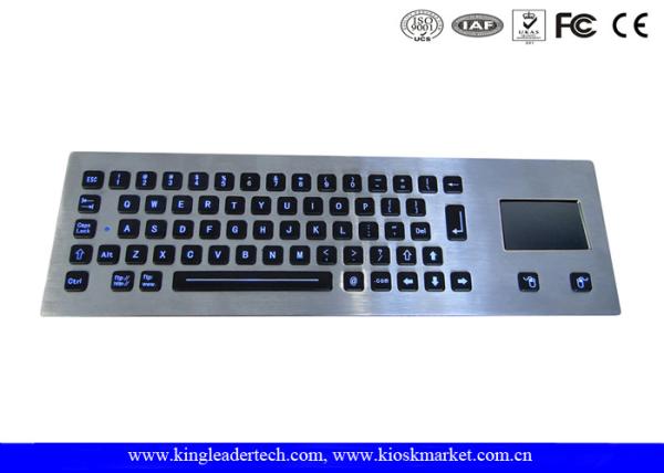 Quality Dust-Proof Illuminated Metal Keyboard Silver With 65 LED Individually-Lit Keys for sale
