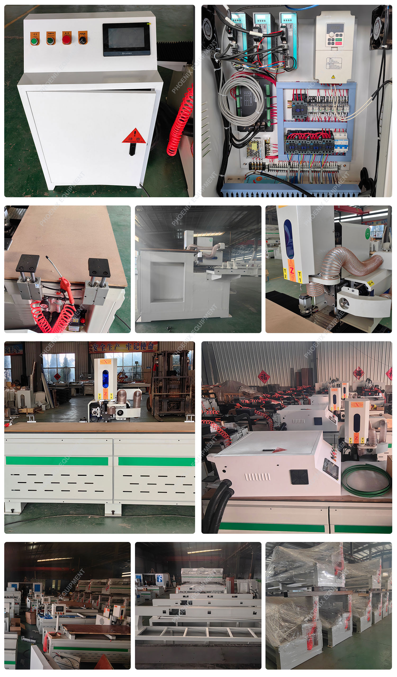 750w 750w 400w drive serve motor Fully automatic CNC lock hole machine for wooden door