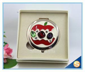 Shinny Gifts Newest Design Round Compact Mirror Folding Small Pocket Mirror