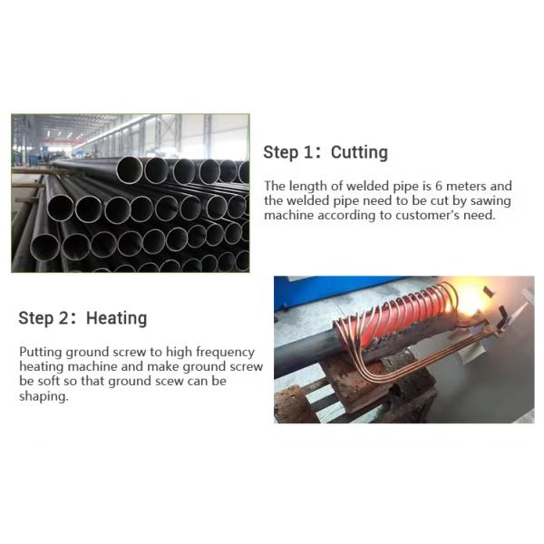 Solar Mounting Ground Anchor Helical Piles For Foundations Screw Pile