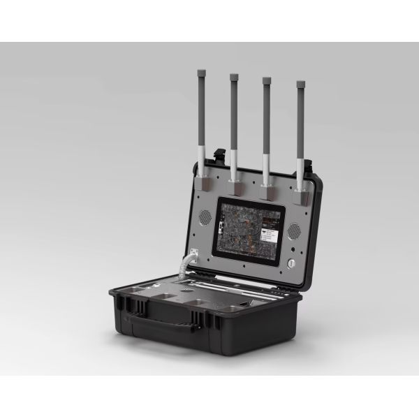 Portable Anti Drone Jammer System With 10KM Range 100MHz–6.2GHz Detection