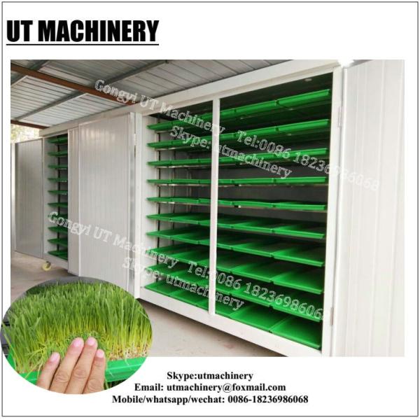 1500KG Per Day Automatic Animal Fodder Sprout Container Hydroponic Barley Growing System