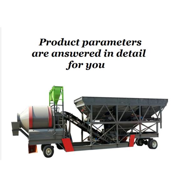 XDEM Mobile Concrete Batching Plant Drum Type Mixing 46kw