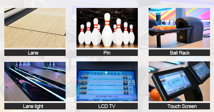 Directly Supply Complete Bowling Alley for Family Entertainment Fun and Fashionable