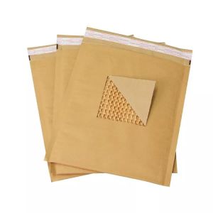 Express Envelope Kraft Paper Mailer Biodegradable Shockproof Honeycomb Kraft