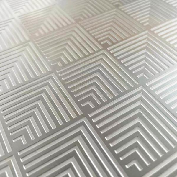 Quality Customized Pattern Etched Stainless Steel Sheet 201 304 430 Rustproof for sale
