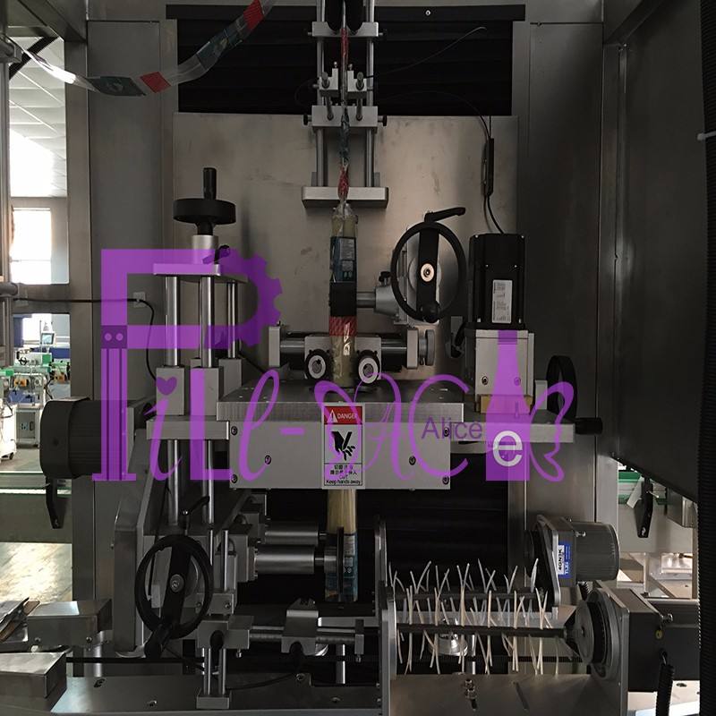 Double Head Stretch Sleeve Applicator Machine PLC Programmable Control