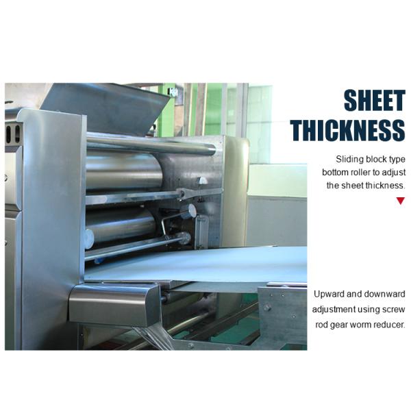Efficient Adjustable Speed Dough Rolling Machine Sheeter Commercial Electric Automatic Dough Sheeter