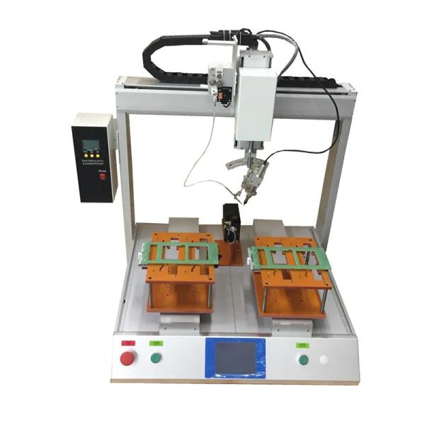 Quality YS-HX542 Two Working Platform PCB Soldering Machine For PCB Cable Connection Soldering for sale