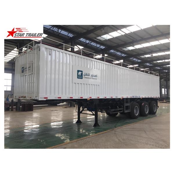 Hydraulic Wing Van Platform Semi Trailer Container Delivery With Tail Retractable