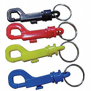 Quality Split Key Ring Plastic Key Holder Key Clip 2-5/8 In Personalized Bolt Snap Assorted Color for sale
