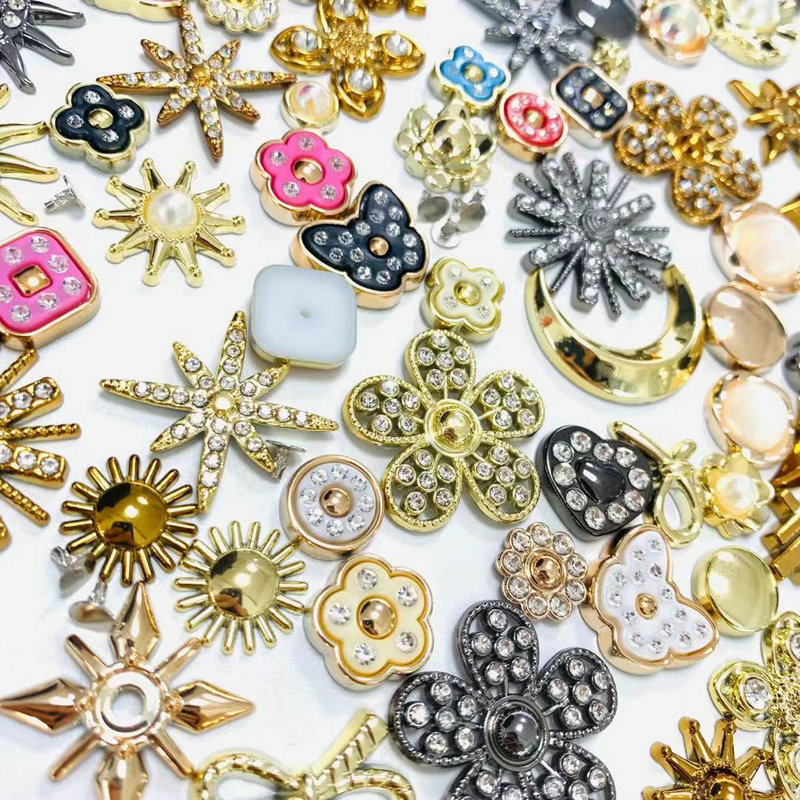 2021garment accessory rhinestone decoration plastic rivet for women shoes